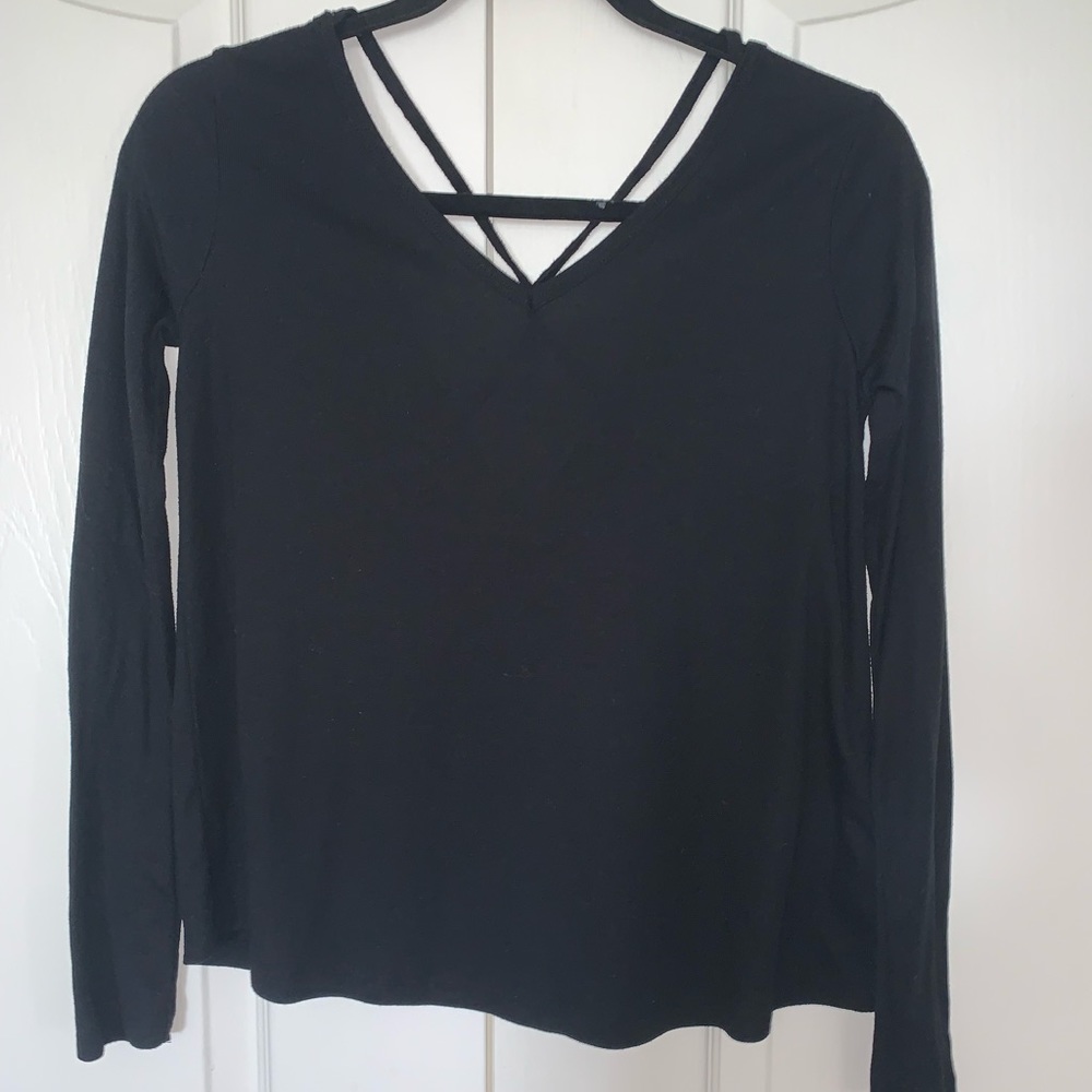 Obey Cross Back Long Sleeve Top - XS